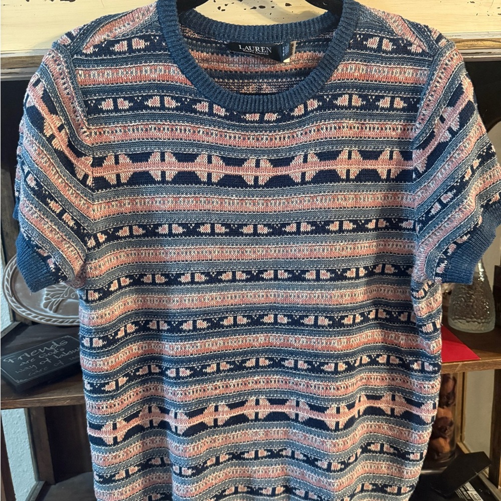 Ralph Lauren Woman’s Sweater in Blue and Pink